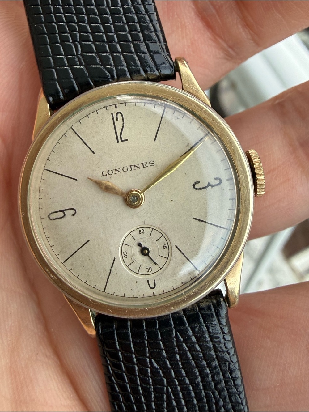 Vintage Longines 1940’s 27.5mm 10K Gold Filled Watch for Women or Unisex